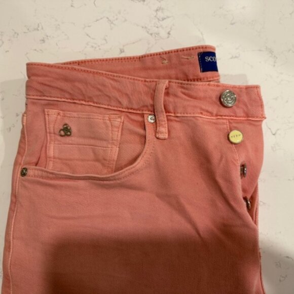 Scotch & Soda Pink Slim Fit Jeans Men’s 33x34 Ralston Skim - Picture 3 of 4